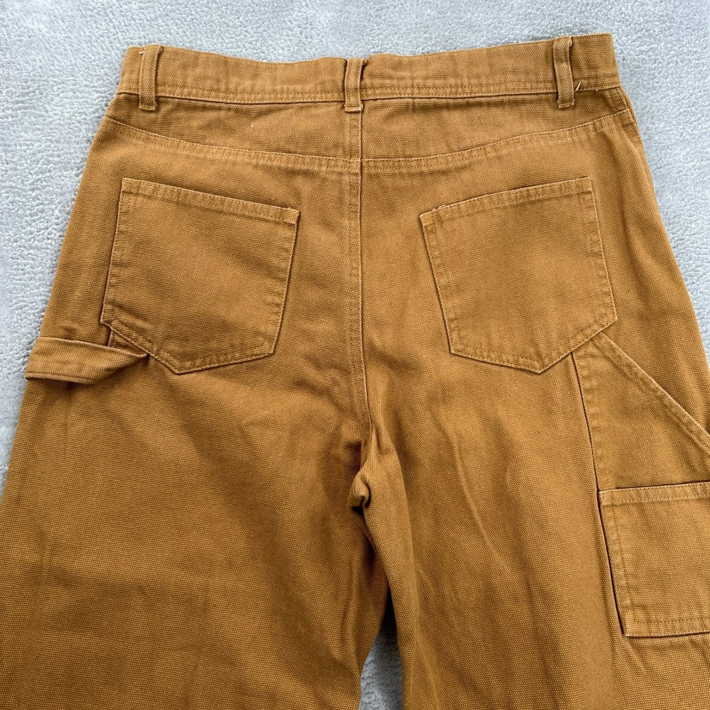 No Boundaries Baggy Carpenter Pants 30x31 Brown Y2K Skate Wide Leg Canvas Grunge - Picture 7 of 10
